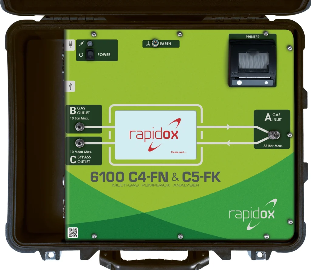 Rapidox 6100 C4-FN & C5-FK Multi-Gas Pumpback Analyser