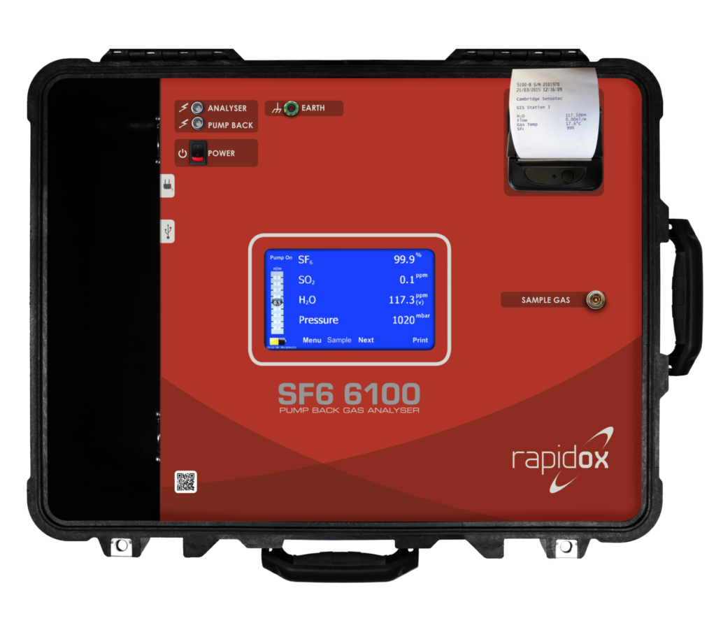 Rapidox SF6 6100 Pump Back Gas Analyser